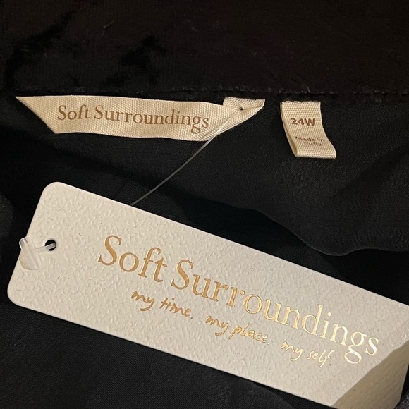 SOFT SURROUNDINGS Epiphany Maxi Dress Velvet Details Size NEW Boho Bohemian - Picture 6 of 10